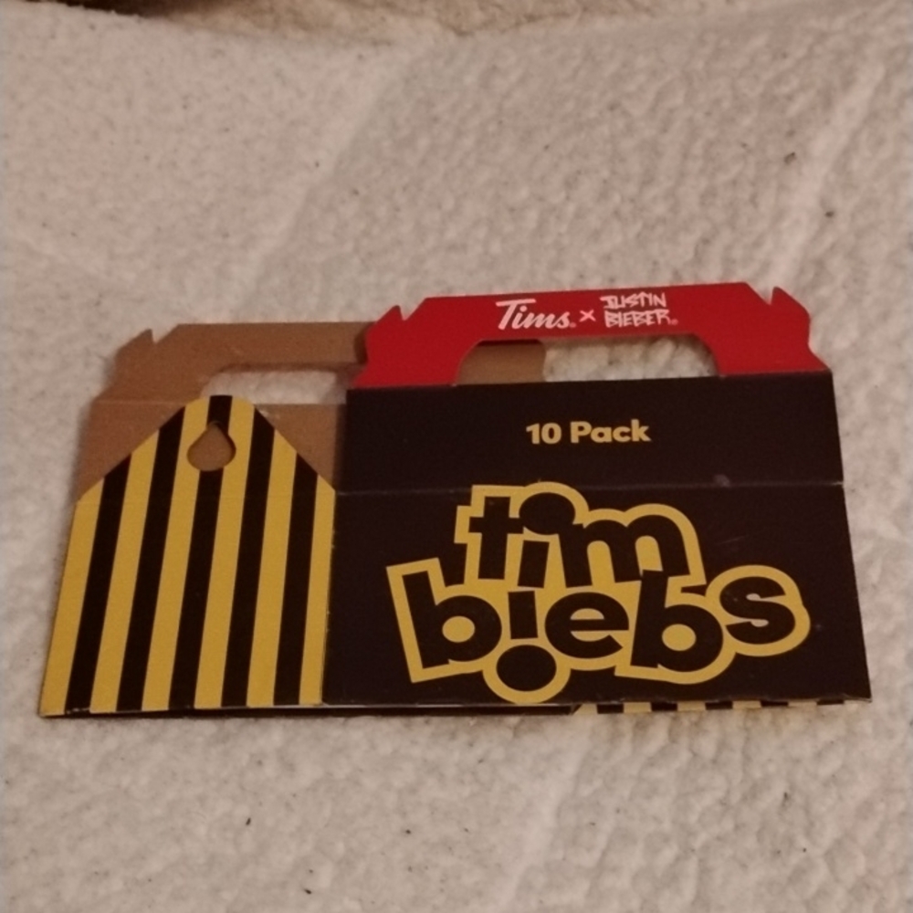 Tim Hortons x Justin Bieber Timbiebs 10 Empty Pack Box - Brown and Red